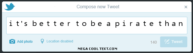 cursive elegant font on Twitter