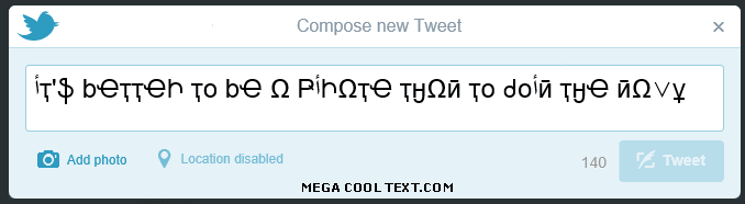 fonts generator on Twitter