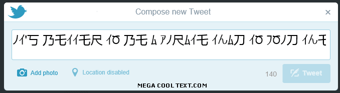 fun text maker on Twitter